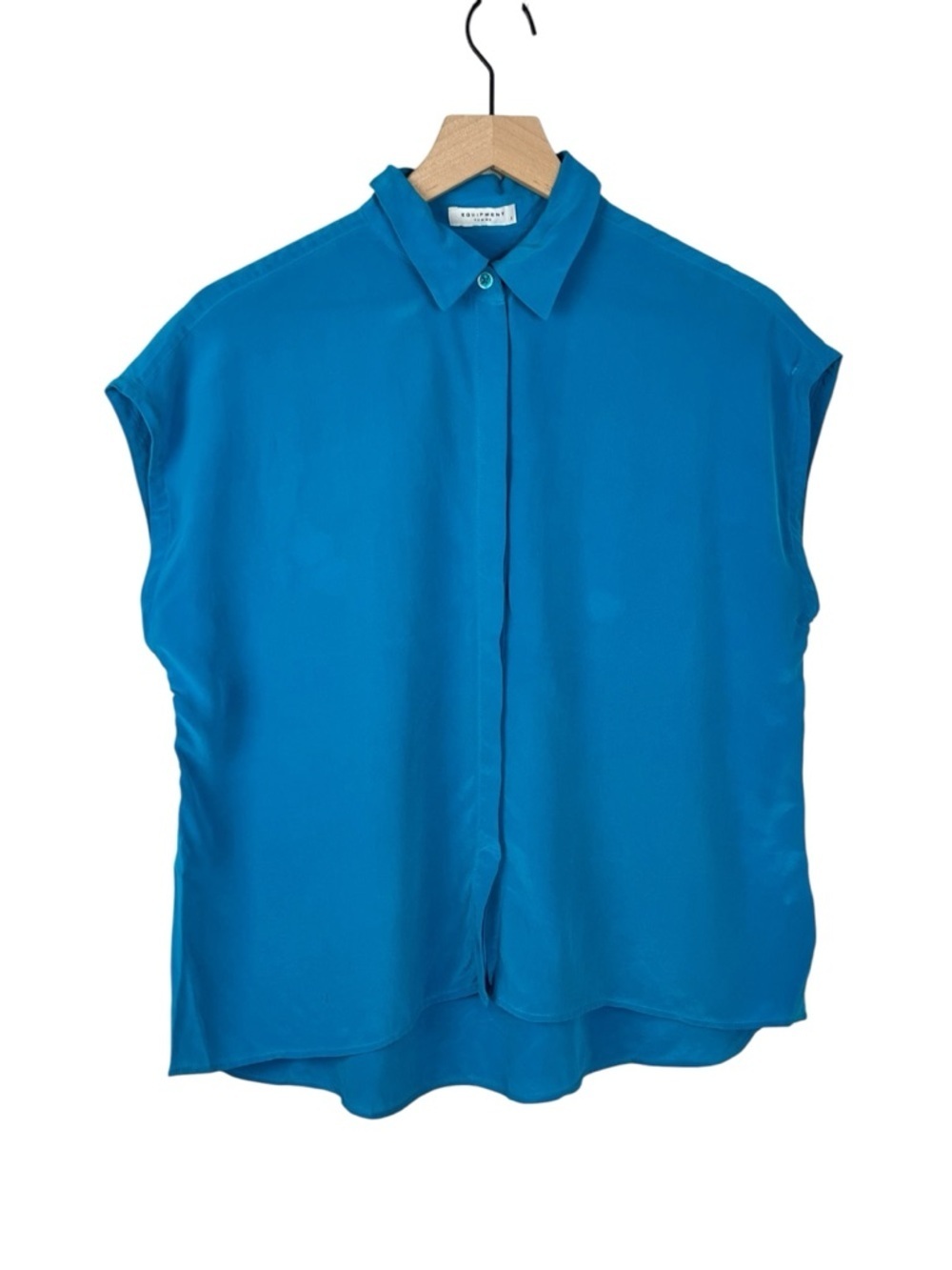 Equipment Sleeveless Button Front Shirt